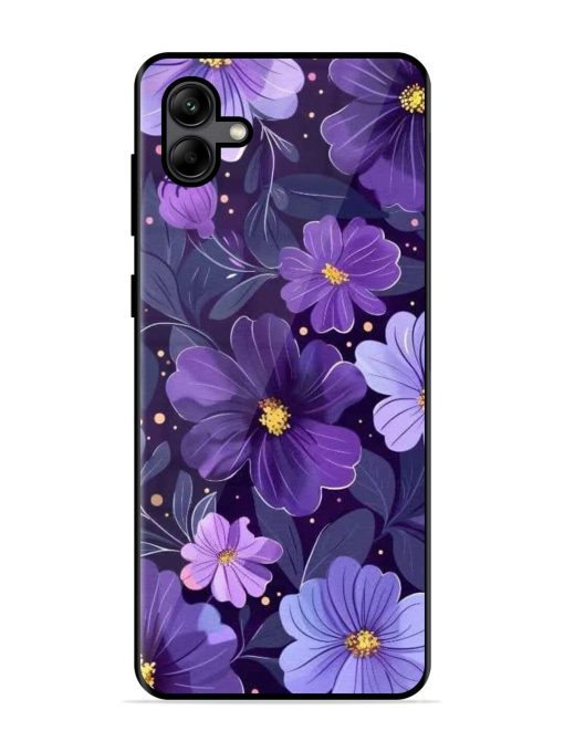 Purple Paradise Glossy Soft Edge Case for Samsung Galaxy A04 Chachhi