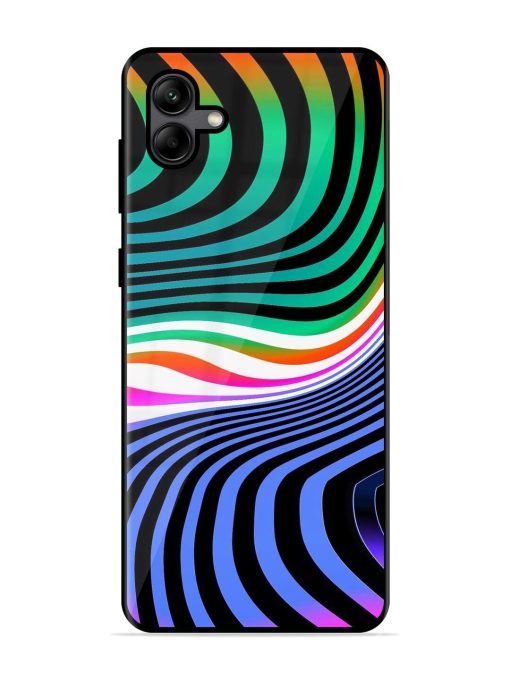 Psychedelic Waves Glossy Soft Edge Case for Samsung Galaxy A04