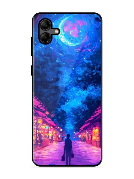 Neon Nightscape Glossy Soft Edge Case for Samsung Galaxy A04 Chachhi