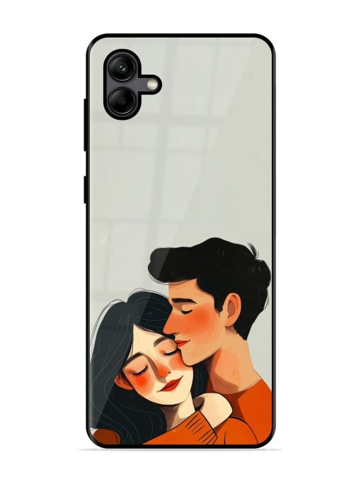 Craft Couples Glossy Soft Edge Case for Samsung Galaxy A04 Chachhi