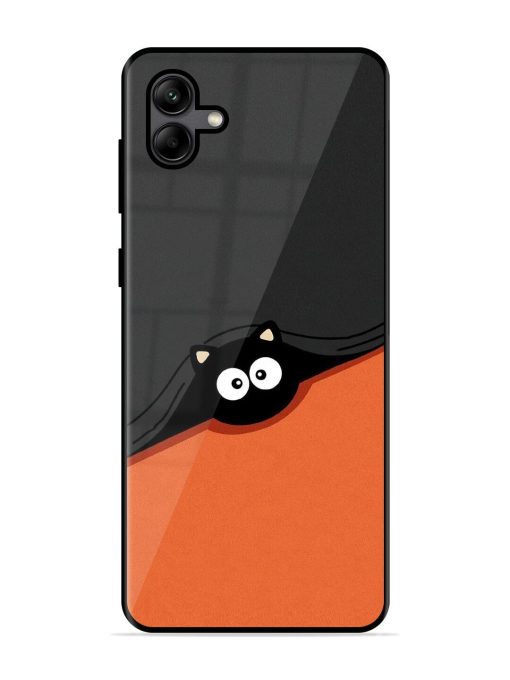 Peek-A-Boo Kitty Glossy Soft Edge Case for Samsung Galaxy A04 Chachhi