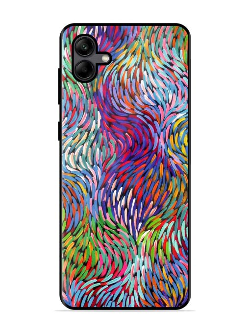 Vibrant Waves Glossy Soft Edge Case for Samsung Galaxy A04 Chachhi