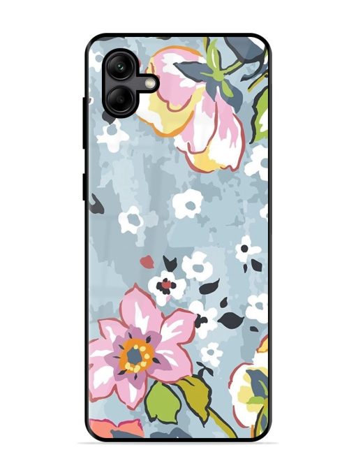 Floral Fantasy Glossy Soft Edge Case for Samsung Galaxy A04 Chachhi