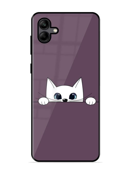 Peek-A-Boo Kitty Glossy Soft Edge Case for Samsung Galaxy A04