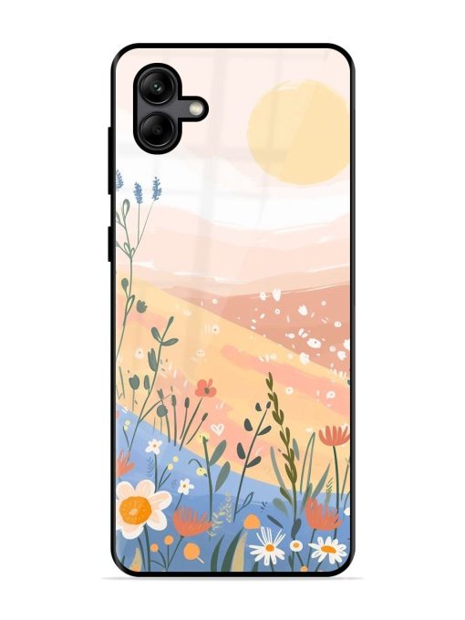 Golden Hour Blooms Glossy Soft Edge Case for Samsung Galaxy A04 Chachhi