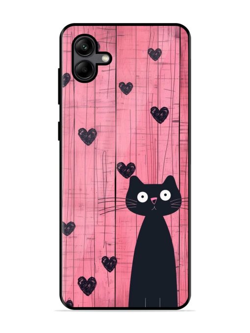 Feline Valentine'S Day Glossy Soft Edge Case for Samsung Galaxy A04 Chachhi