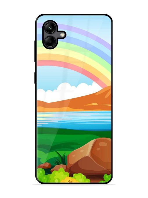 Rainbow Over The Lake Glossy Soft Edge Case for Samsung Galaxy A04 Chachhi