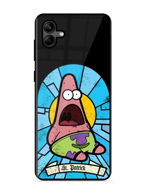 St. Patrick'S Day Stained Glass Patrick Star Glossy Soft Edge Case for Samsung Galaxy A04 Chachhi