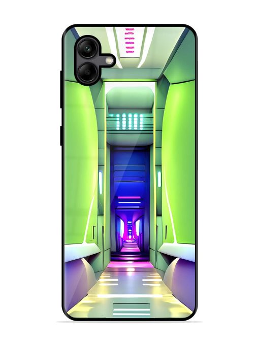 Neon Corridor Glossy Soft Edge Case for Samsung Galaxy A04 Chachhi