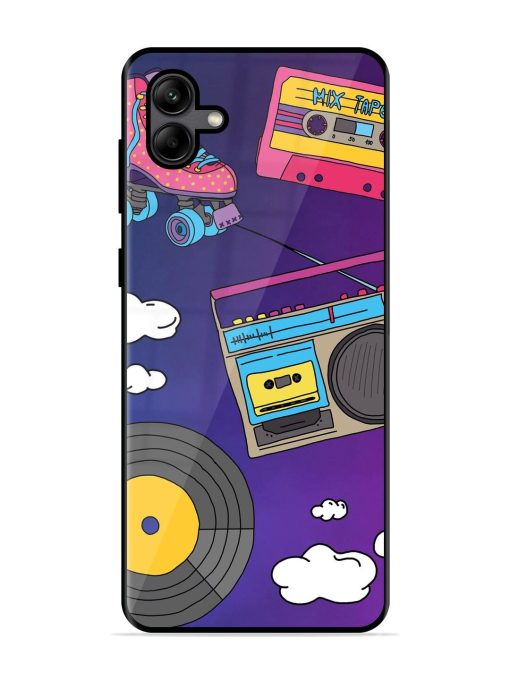 Retro Vibes Glossy Soft Edge Case for Samsung Galaxy A04 Chachhi