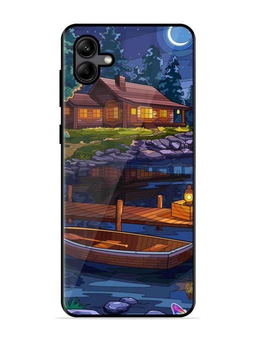 Moonlit Serenity Glossy Soft Edge Case for Samsung Galaxy A04 Chachhi