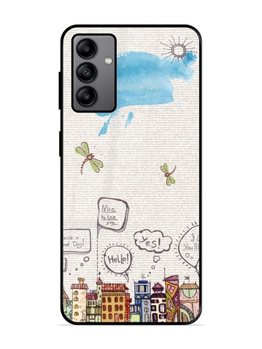 Doodle City Glossy Soft Edge Case for Samsung Galaxy A04S