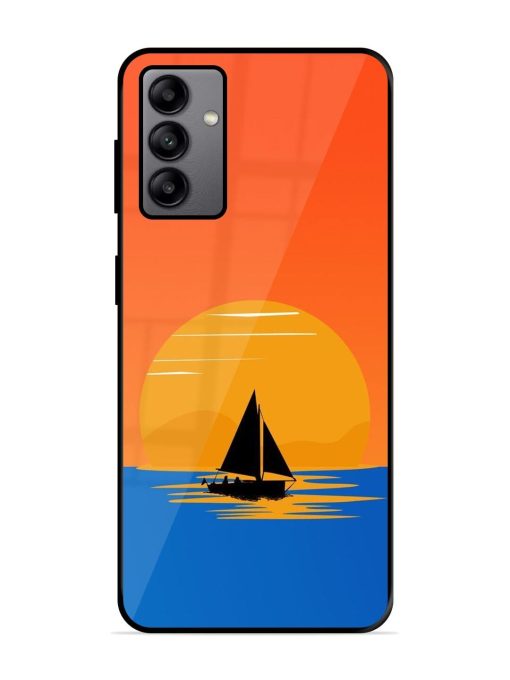 Sunset Sail Glossy Soft Edge Case for Samsung Galaxy A04S Chachhi