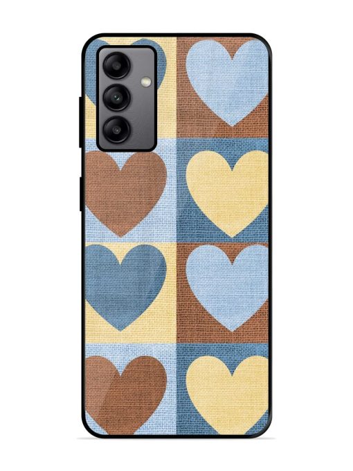 Hearts On Canvas Glossy Soft Edge Case for Samsung Galaxy A04S Chachhi