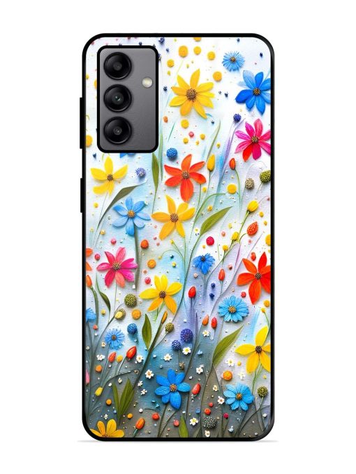 Vibrant Floral Glossy Soft Edge Case for Samsung Galaxy A04S Chachhi