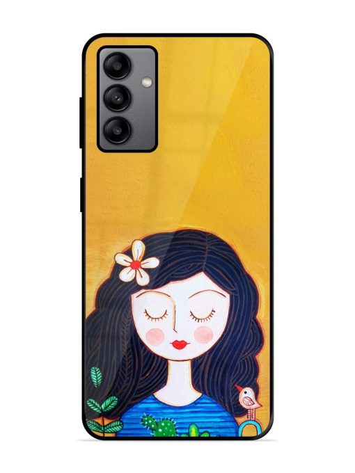 Girl Illustration Glossy Soft Edge Case for Samsung Galaxy A04S Chachhi