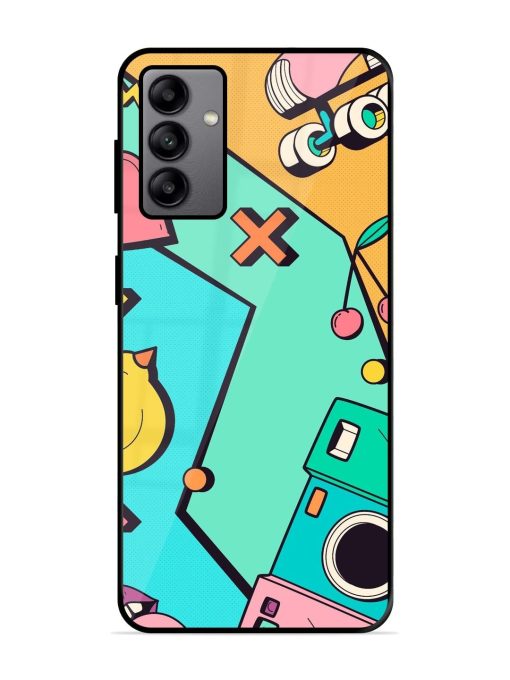 Retro Remix Glossy Soft Edge Case for Samsung Galaxy A04S Chachhi