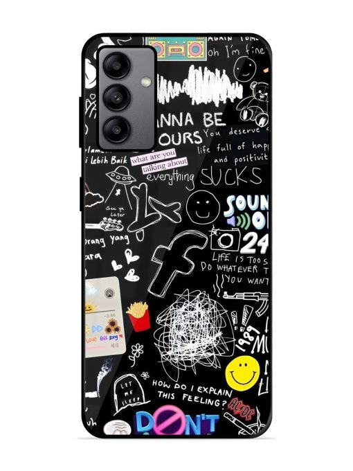 Doodle Diary Glossy Soft Edge Case for Samsung Galaxy A04S Chachhi