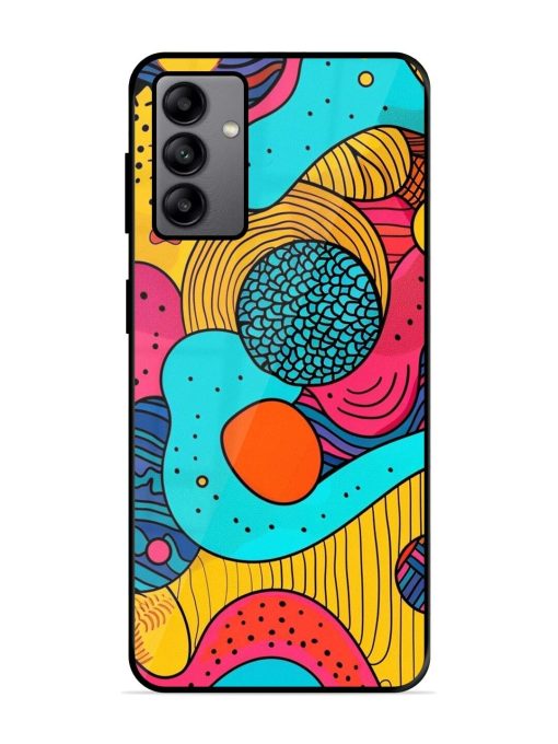 Psychedelic Patterns Glossy Soft Edge Case for Samsung Galaxy A04S Chachhi