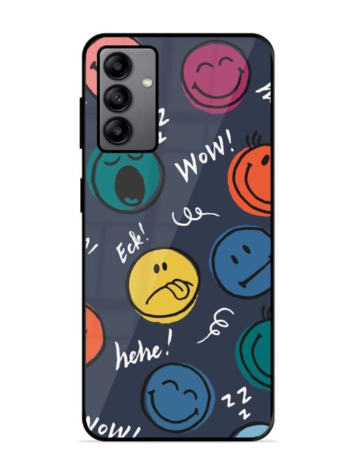 Emoticon Parade Glossy Soft Edge Case for Samsung Galaxy A04S Chachhi