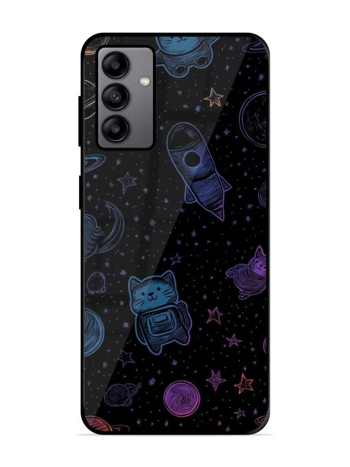 Cosmic Cat Chaos Glossy Soft Edge Case for Samsung Galaxy A04S Chachhi