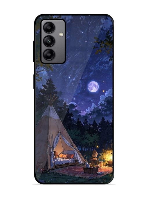 Moonlight Camping Glossy Soft Edge Case for Samsung Galaxy A04S Chachhi