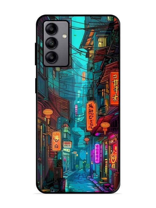 Neon Nightscape Glossy Soft Edge Case for Samsung Galaxy A04S Chachhi