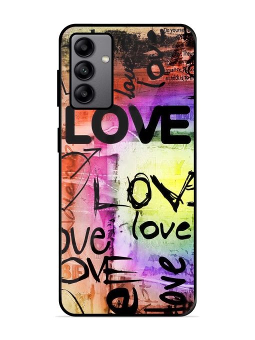 Love Graffiti Glossy Soft Edge Case for Samsung Galaxy A04S Chachhi