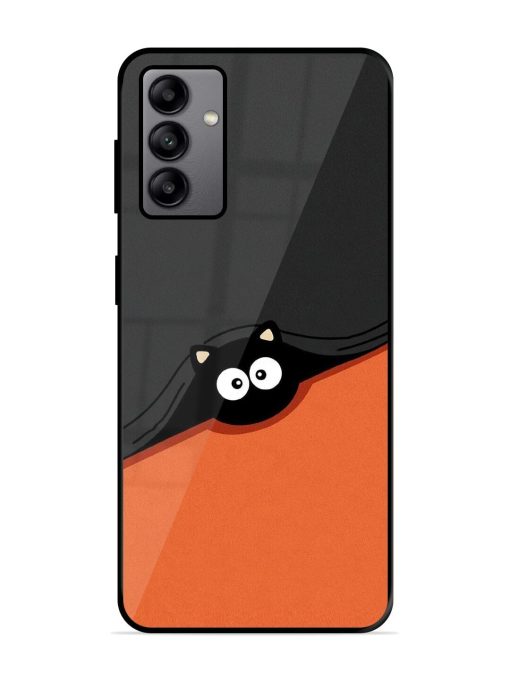 Peek-A-Boo Kitty Glossy Soft Edge Case for Samsung Galaxy A04S Chachhi