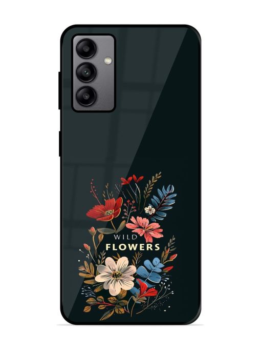 Dark Floral Glossy Soft Edge Case for Samsung Galaxy A04S Chachhi