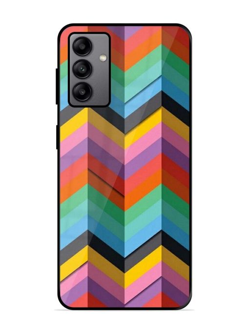 Colorful Zigzag Glossy Soft Edge Case for Samsung Galaxy A04S Chachhi