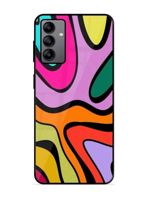 Groovy Swirls Glossy Soft Edge Case for Samsung Galaxy A04S Chachhi