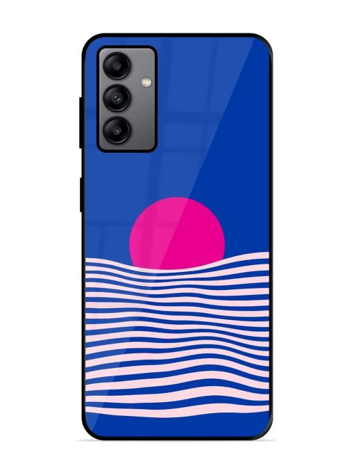 Pink Sunset Over Blue Waves Glossy Soft Edge Case for Samsung Galaxy A04S Chachhi