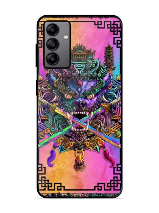 Psychedelic Fu Dog Tapestry Glossy Soft Edge Case for Samsung Galaxy A04S Chachhi