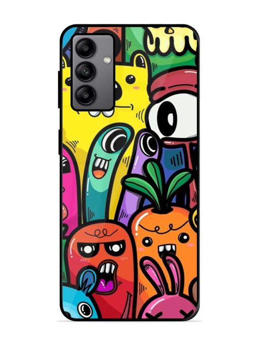 Whimsical Doodle Chaos Glossy Soft Edge Case for Samsung Galaxy A04S Chachhi