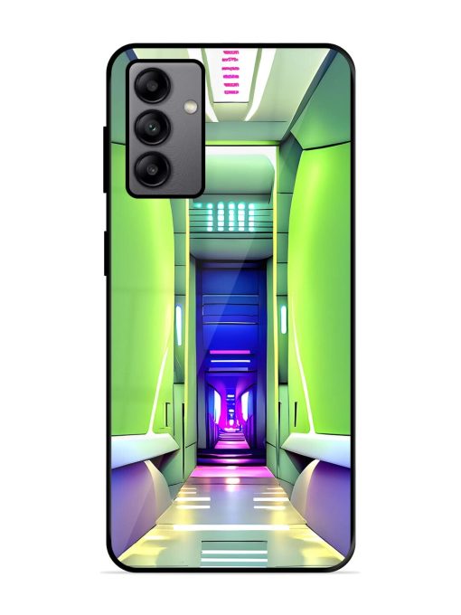 Neon Corridor Glossy Soft Edge Case for Samsung Galaxy A04S Chachhi