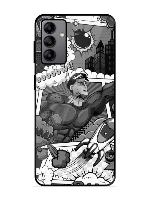 Comic Book Chaos Glossy Soft Edge Case for Samsung Galaxy A04S Chachhi