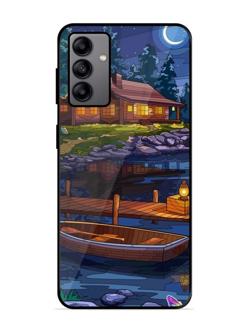 Moonlit Serenity Glossy Soft Edge Case for Samsung Galaxy A04S Chachhi