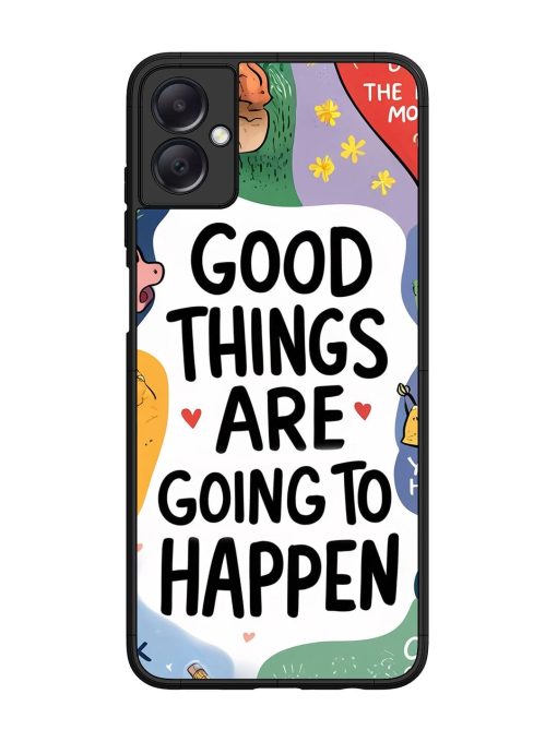 Uplifting Scribbles Glossy Soft Edge Case for Samsung Galaxy A05 Chachhi