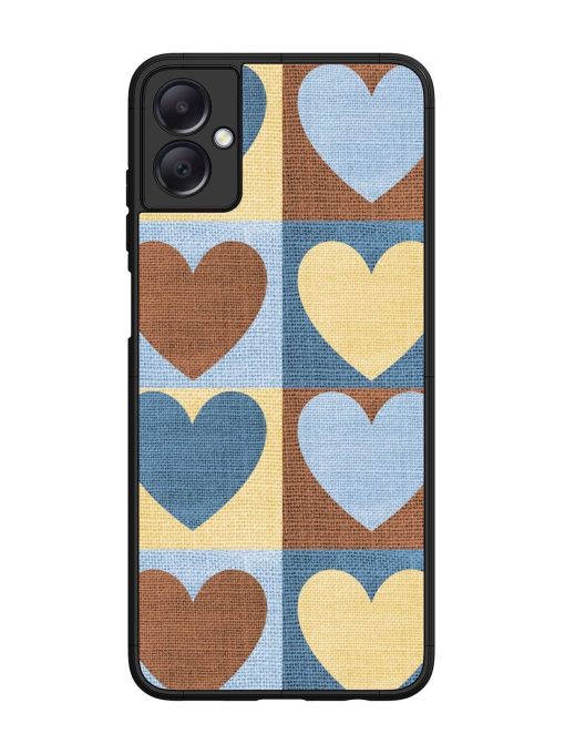 Hearts On Canvas Glossy Soft Edge Case for Samsung Galaxy A05 Chachhi