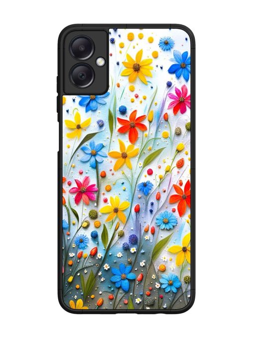 Vibrant Floral Glossy Soft Edge Case for Samsung Galaxy A05 Chachhi