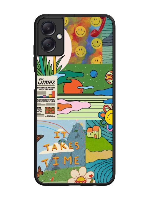 Groovy Vibes Glossy Soft Edge Case for Samsung Galaxy A05 Chachhi