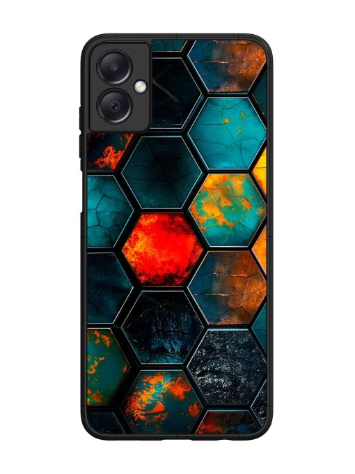 Hexagon Hive Glossy Soft Edge Case for Samsung Galaxy A05 Chachhi