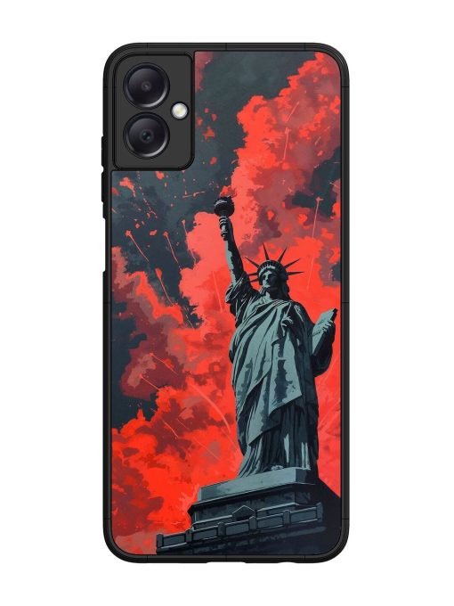 Lady Liberty'S Firework Finale Glossy Soft Edge Case for Samsung Galaxy A05 Chachhi