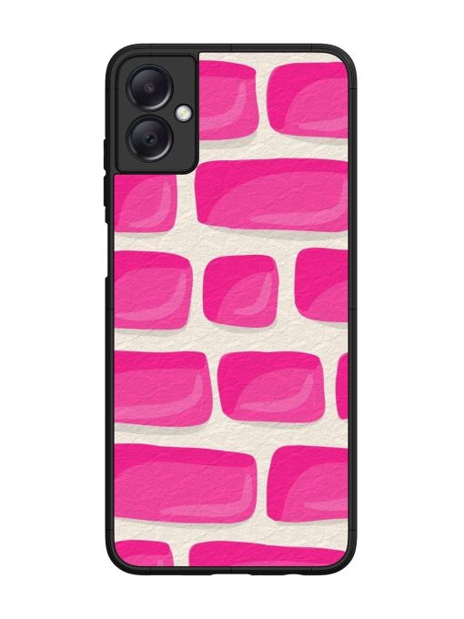 Pink Brick Wall Glossy Soft Edge Case for Samsung Galaxy A05 Chachhi