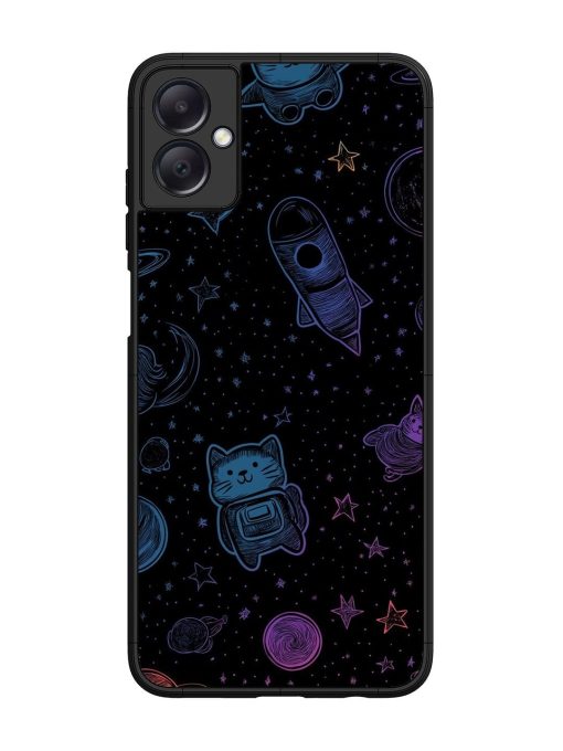 Cosmic Cat Chaos Glossy Soft Edge Case for Samsung Galaxy A05 Chachhi