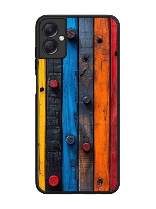 Rainbow Plank Glossy Soft Edge Case for Samsung Galaxy A05 Chachhi