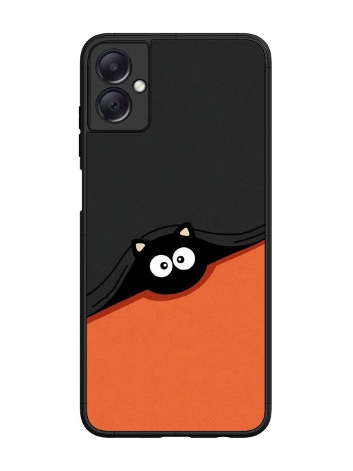 Peek-A-Boo Kitty Glossy Soft Edge Case for Samsung Galaxy A05 Chachhi