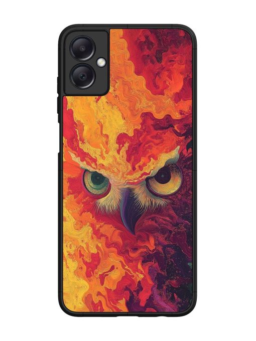 Fiery Owl Glossy Soft Edge Case for Samsung Galaxy A05 Chachhi