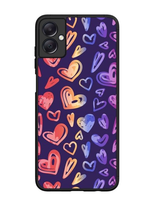 Rainbow Hearts Glossy Soft Edge Case for Samsung Galaxy A05 Chachhi